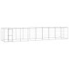 Outdoor Dog Kennel Galvanized Steel 234.4 ft²