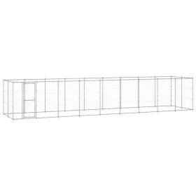 Outdoor Dog Kennel Galvanized Steel 234.4 ft²