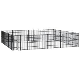 Outdoor Dog Kennel Steel 892.8 ft²