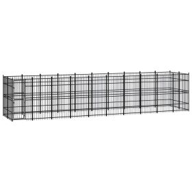 Outdoor Dog Kennel Steel 198.4 ft²