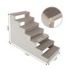 Short-legged Dog Climbing Stairs - Natural Wood Color