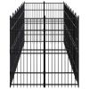 Outdoor Dog Kennel Steel 158.8 ft²