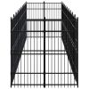 Outdoor Dog Kennel Steel 198.4 ft²