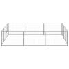 Dog Kennel Silver 96.9 ft² Steel