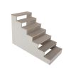 Short-legged Dog Climbing Stairs - Natural Wood Color