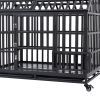 Heavy Duty Dog Cage pet Crate with Roof