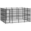 Outdoor Dog Kennel Steel 119 ft²