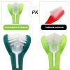 Three Sided Pet Toothbrush Three-Head Multi-angle Toothbrush Cleaning Dog Cat Brush Bad Breath Teeth Care Tool