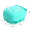 Pet Silicone Bath Massage Brush, Head Massager Filling Liquid Rubbing Artifact Massage Bath, Shampoo Brush