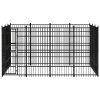 Outdoor Dog Kennel Steel 119 ft²